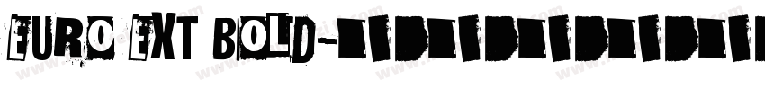 EURO EXT BOLD字体转换